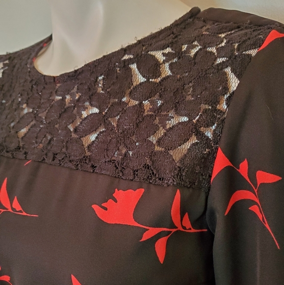 Gaudi 3/4 Sleeve Floral Adjustable Dress 2 - Picture 5 of 5
